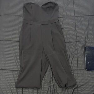 Express Strapless Black Jumpsuit